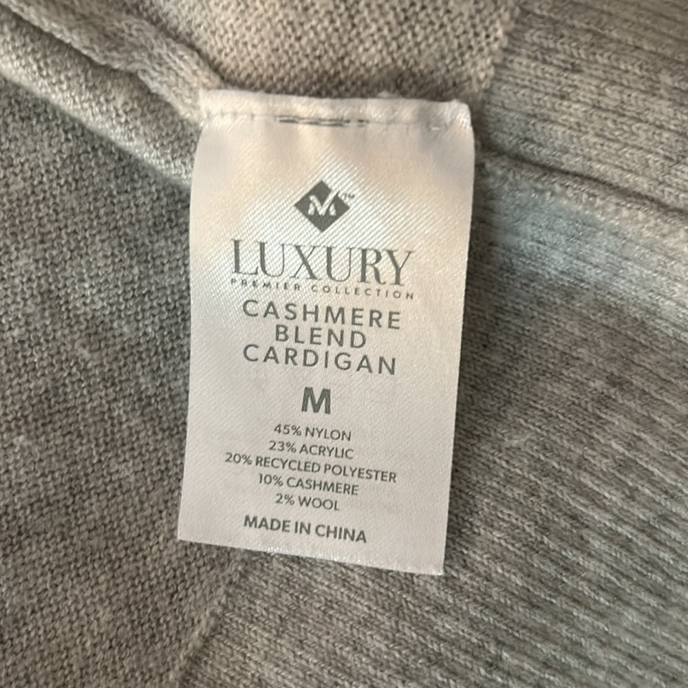 Luxury Premier Collection Cashmere Blend Cardigan - Picture 9 of 12